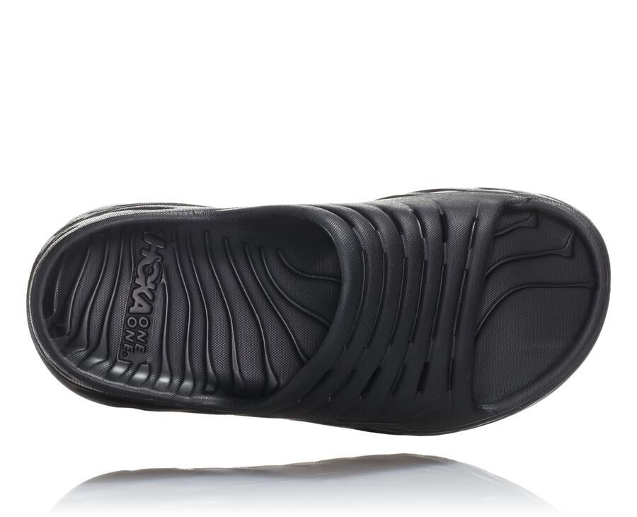 Chanclas Hoka One One Hombre - Ora Recovery - Negras - JUF168504